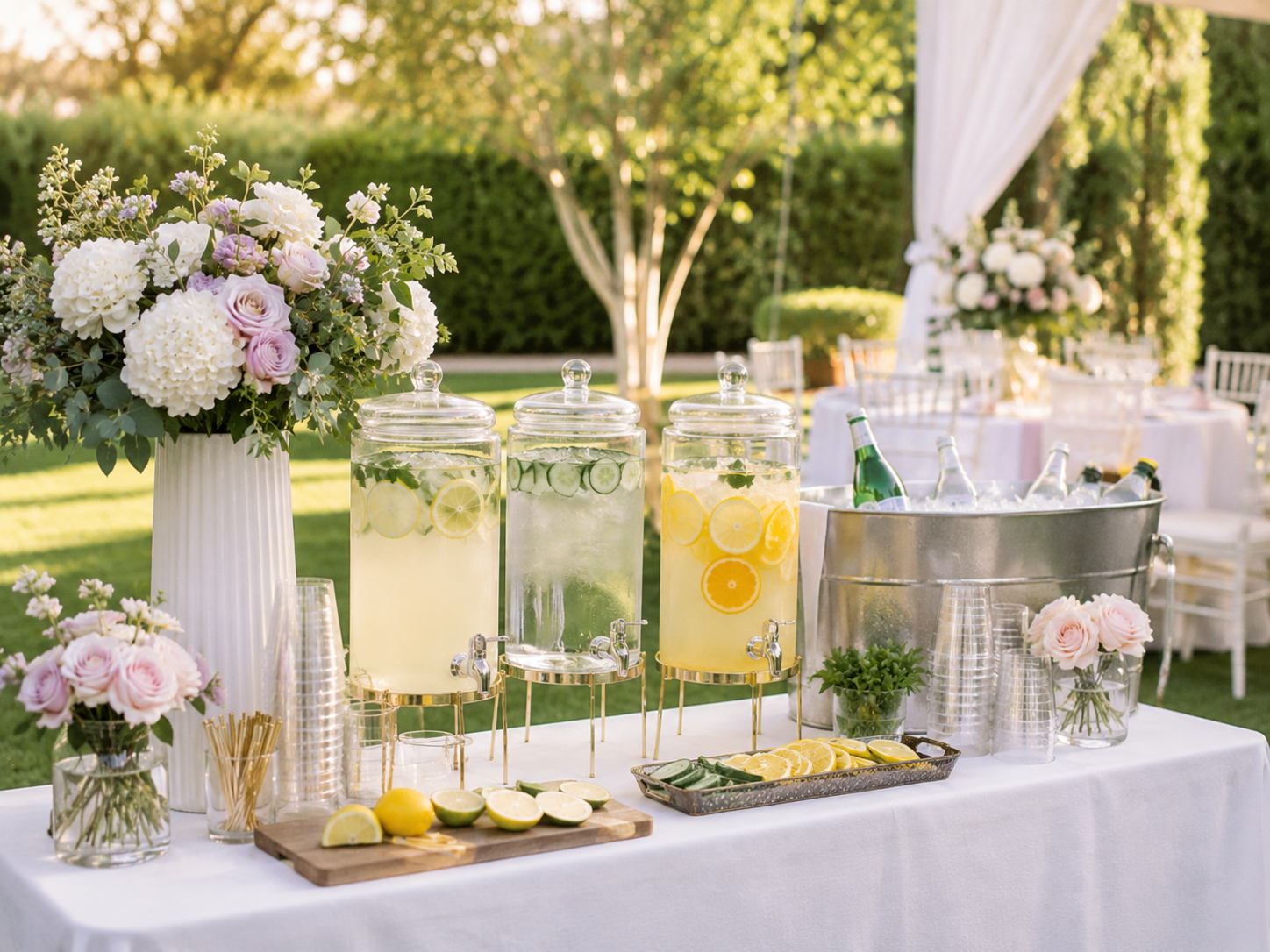 Drink station rental setup